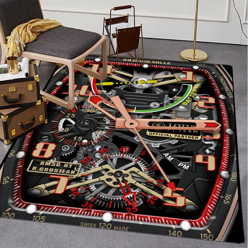 Swiss watch R-Richard Miller printed carpet high-end watch dial floor mat living room sofa room decorative art rugs