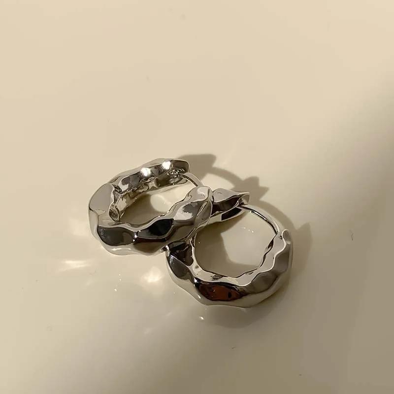 

Vintage Metal Gold Color Smooth Ball Drop Earrings For Women Girl Minimalist Stainless Steel Hoop Earrings Zircon Gifts