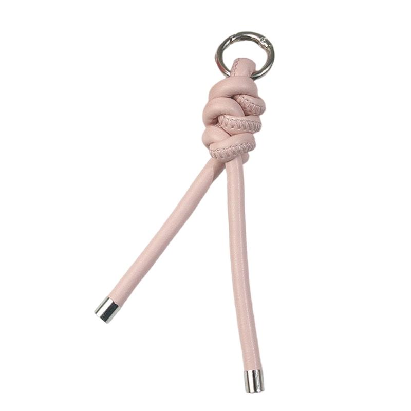 Handcrafted Triangular PU Leather Rope Keychain Lightweight Keyring Ornament Decors For Everyday Use or Travel