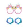 12Pcs Mermaid Party Paper Glasses Frame Cartoon Mermaid Glasses Children'S Birthday Party Gift Underwater Theme Party Supplies