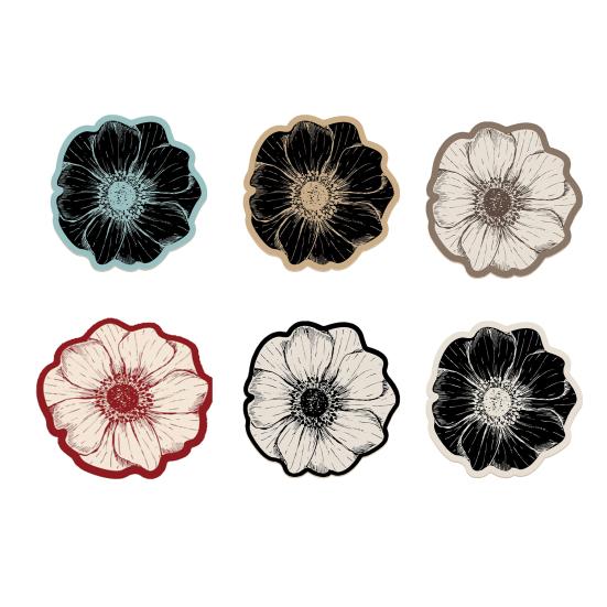 Diatomitowa Podkładka pod Talerz w Kształcie Kwiatu Odporna na Ciepło Antypoślizgowa Mata na Stół Szybko Chłonąca Wodę Mata do Kuchni Stołu Jadalnianego Dekoracyjny Wystrój Domu