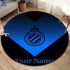 Club Brugge Kv Crest Custom Name Round Area Rug Carpet Rug For Living Room Bedroom Sofa Playroom Decor Nonslip Floor Mat