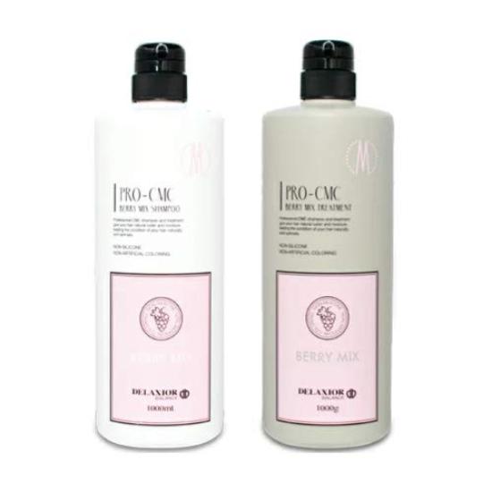 

Deluxio Pro CMC Berry Mix Shampoo & Treatment 1000ml Set Chiyoda Chemical