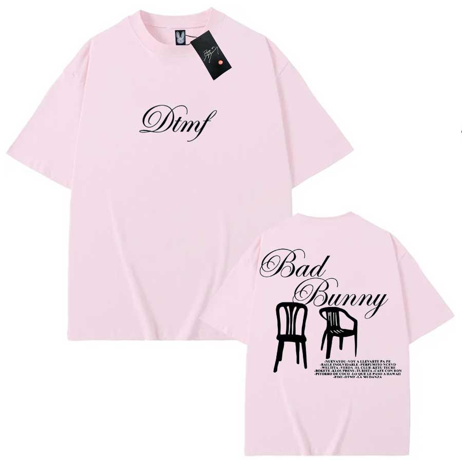Bad Bunny Tshirt For Unisex Unisex Debi Tirar Mas Fotos Dtmf Tour 100 Cotton T Shirts Oversized Tops 05272