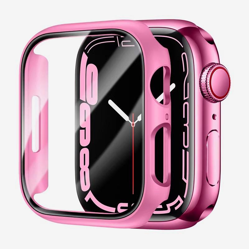 Case for Apple Watch 46mm 42mm 49mm 45mm 41mm 44mm 40mm PC Bumper Anti-fall Protective Sleeve iWatch Series 11 10 Ultra 9 8 7 SE