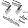 6 Sets Of T Clamps,Stainless Steel, Silver, Pipe Clamps, 1" OD, 25MM