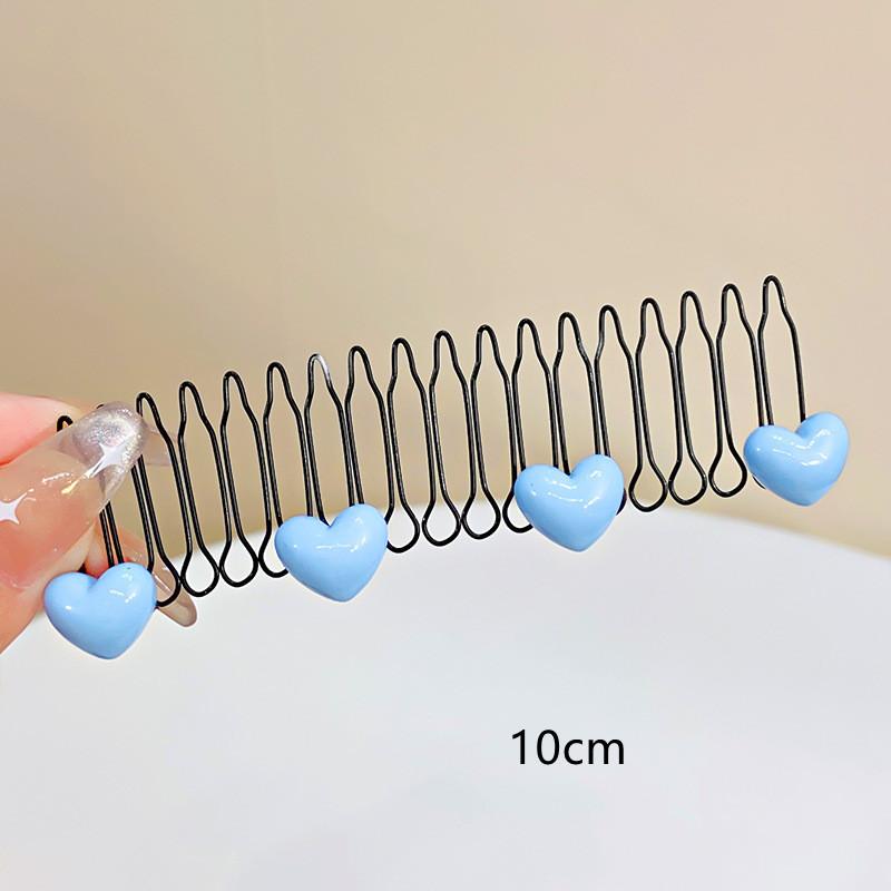 

Органайзер для сломанных волос для девочек, аксессуары для волос с челкой, мультяшная расческа для волос, детская расческа с вставкой на затылок, аксессуары для головы маленькой девочки