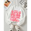 European Sizes Kids' Sweatshirt, Kids' Clothing, Kids' Round Neck Fashion Sweatshirt, Little Miss Flower Kid, Kids' Trendy Printed Sweatshirt