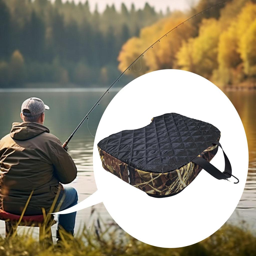 Oxford Cloth Seat Cushion with Handle Picnic Camping Mat Hunting Seat Hitting Cushion for Outdoor Hunting Camping Fishing