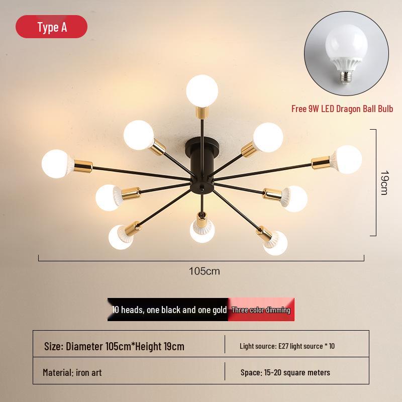Nordic LED Ceiling Light: Modern Minimalist Design for Bedrooms & Living Rooms