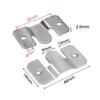 20/2pcs Stainless Steel Interlock Bracket Furniture Joint Connector Wall Hanger Picture Frame Hooks Flush Mount Hanging Buckle