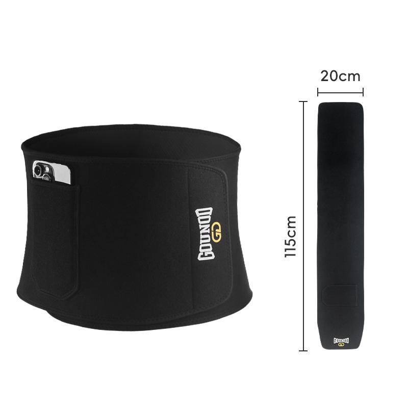 Gounod Sports Sweat Belt for Fitness Running Cycling Heat Gathering Waist Sweating Abdomen Workout