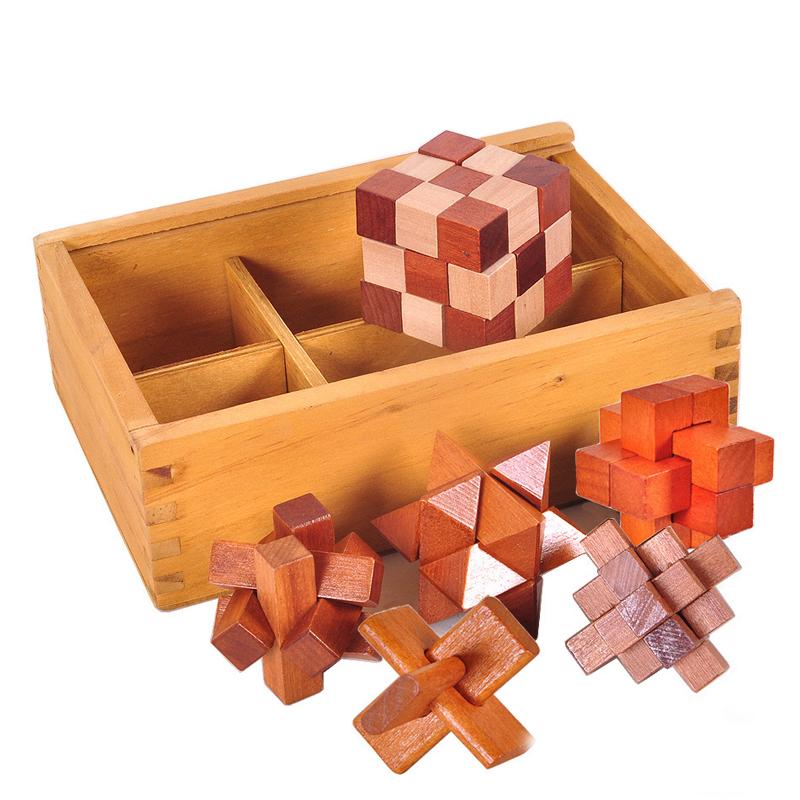 

Novelty Gifts Luban Lock Game Box Wooden Brain Teaser Puzzles For Adults And Kids Educational Iq Level Improvement Toys