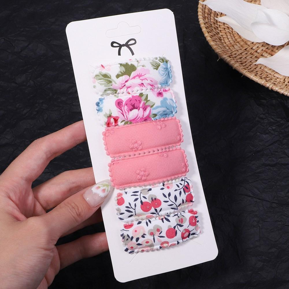 

6 шт./компл. заколки для волос с блестками для девочек, заколки для волос, мультяшные прозрачные струящиеся детские челки, заколки для волос, женские аксессуары для головных уборов 6 pcs with s set