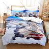 Umamusume Oguri Cap Three Piece Bedding Set Luxury Comforter Set with Queen King Size Cool Two pillowcase Kpop Cama Infantil