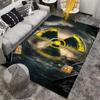 Radiation Hazard Print Set Designed floor mat, suitable as a non-slip mat for the living room or bedroom sofa