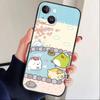 F-Sumikko Gurashi Phone Case For iPhone17,16,15,14,13,12 Plus,Max Soft Silicone Black Cover
