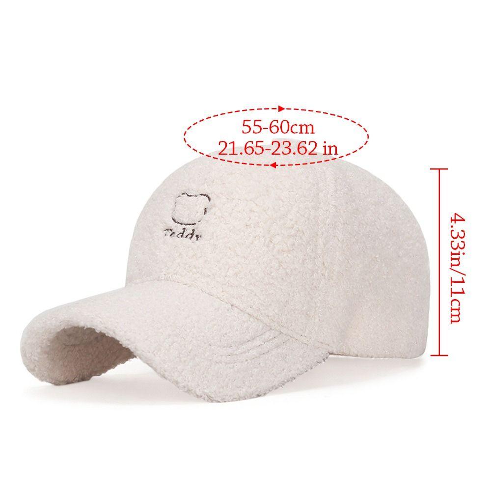 All-match Sun Hat Thicken Warm Snapback Caps Adjustable Baseball Cap  for Men Women