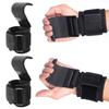 1 PC/Pair Non-Slip Weight Lifting Grip Hook Pull-up Steel Hook Grips Strap  Gym