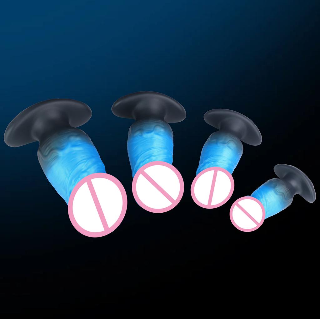 2026 Wearable Anal Plug Dildo Blue Black Wearable Anal Plug Size Optional G-spot Clitoris Stimulator Masturbator Prostate Massager Adult Sex Toys 18+