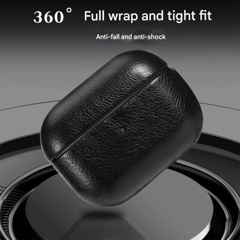 Full Coverage Leather Texture Protective Case For Pods 1 2 3 4 and More Models Anti Slip and Precise Button Cutouts
