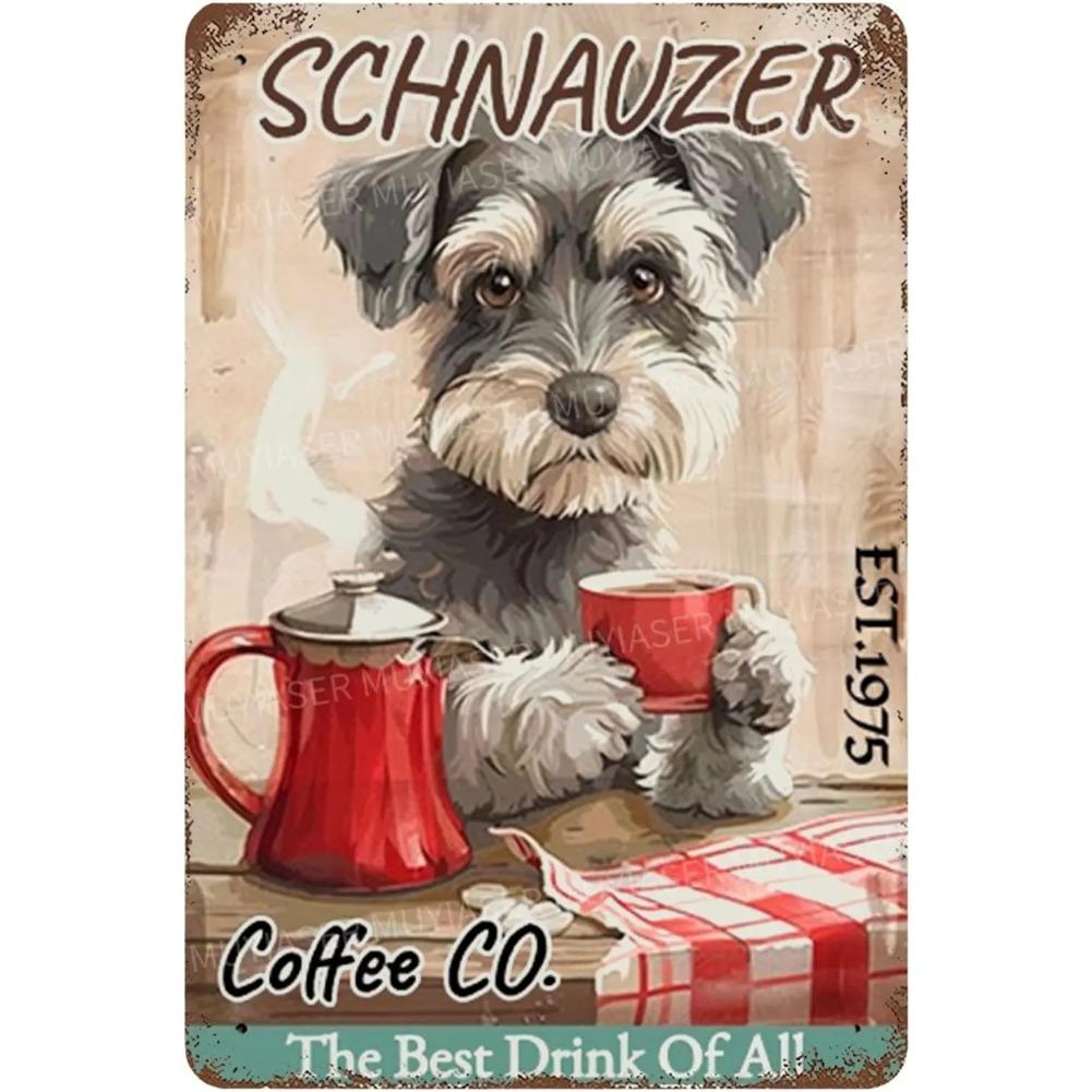 

Schnauzer Metal Sign Retro Vintage Aluminum Tin Wall Decor for Home Bar Cafe 20x30cm