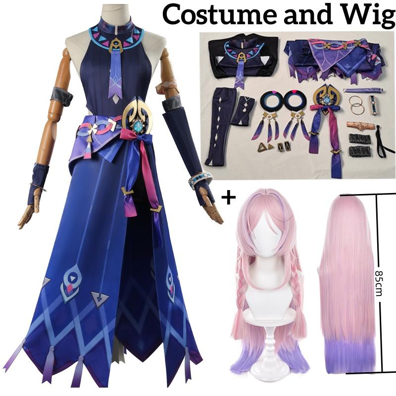 Citlali Cosplay Kostüm Genshin Impact Citlali Kleid Anzug Outfit Citlali Uniform Mit Kopfbedeckung Vollständiges Set Rollenspiel Anzug