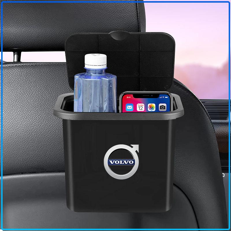 Car Seat Back Hanging Trash Can Storage Case Rear Row Organizer For Volvo 240 C70 S40 S50 S60 S70 S80 S90 V40 V50 V60 V90 XC40 XC60 XC90 Vnl Truck