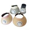 Breathable Solar Fan Hat Folding Cooling Sunshade Hat Comfortable To Wear Sun Hat with Fan  Hiking