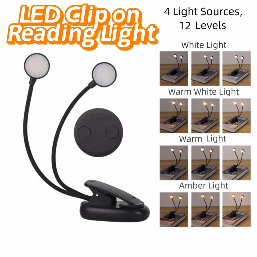 Flexible Gooseneck Design LED Clip on Reading Light Mini Desktop Table Lamp  Bedroom Reading