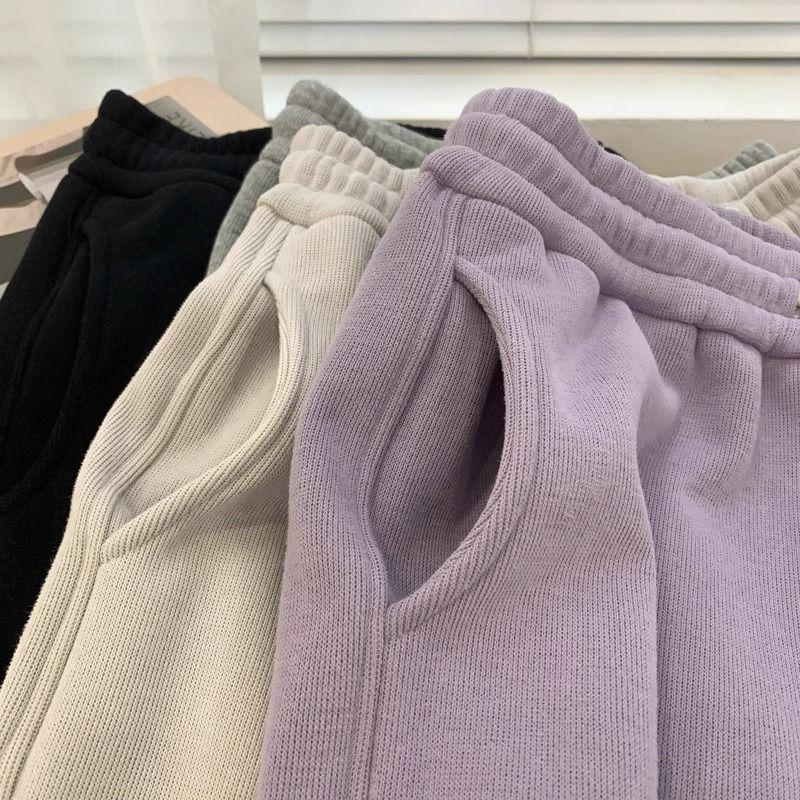 Women's Plus Size Fleece-Lined Casual Harem Sweatpants - Autumn/Winter 2025, Warm & Slimming.