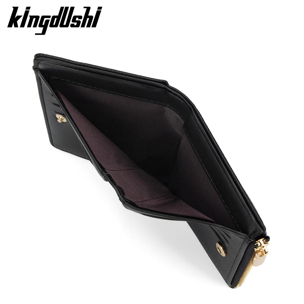 Trendy Women's Lychee Pattern Bi-fold Wallet – Small, Cute Card Holder + Coin Purse