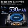 2025 New GPS Track Smart Watch Men 5ATM Waterproof 1.96"AMOLED Always Display Compass Heart Rate 530mAh Battery BT Call Smartwatch