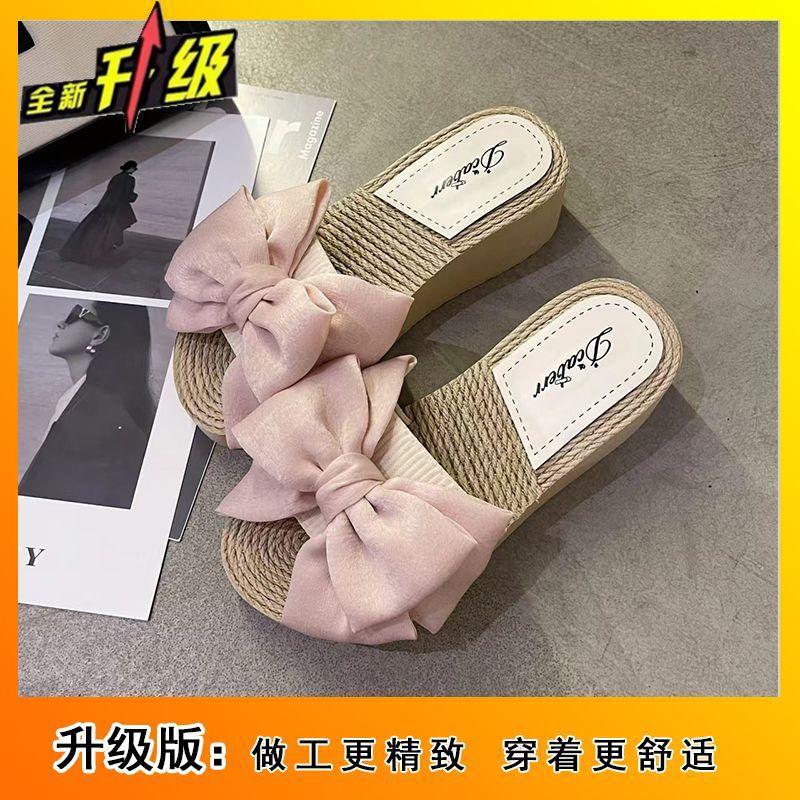 

Non-slip, light and sweet sandals go out 2025 summer new slope heel slippers women s beach slippers women s 40