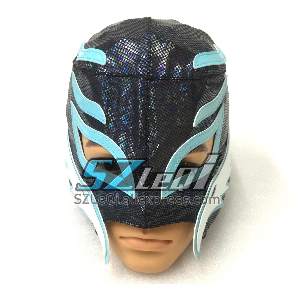 Full Head Wrestling Mask For Rey Mysterio Lucha Libre Headgear Halloween Scary Cosplay Party Costume Haunted House Props Masks