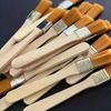 50Pcs-Nylon Brushes, Short Wooden Handle Art Paint Brushes, Watercolor Brushes, Wall Brushes, Art Brushes, Cleaning Tools