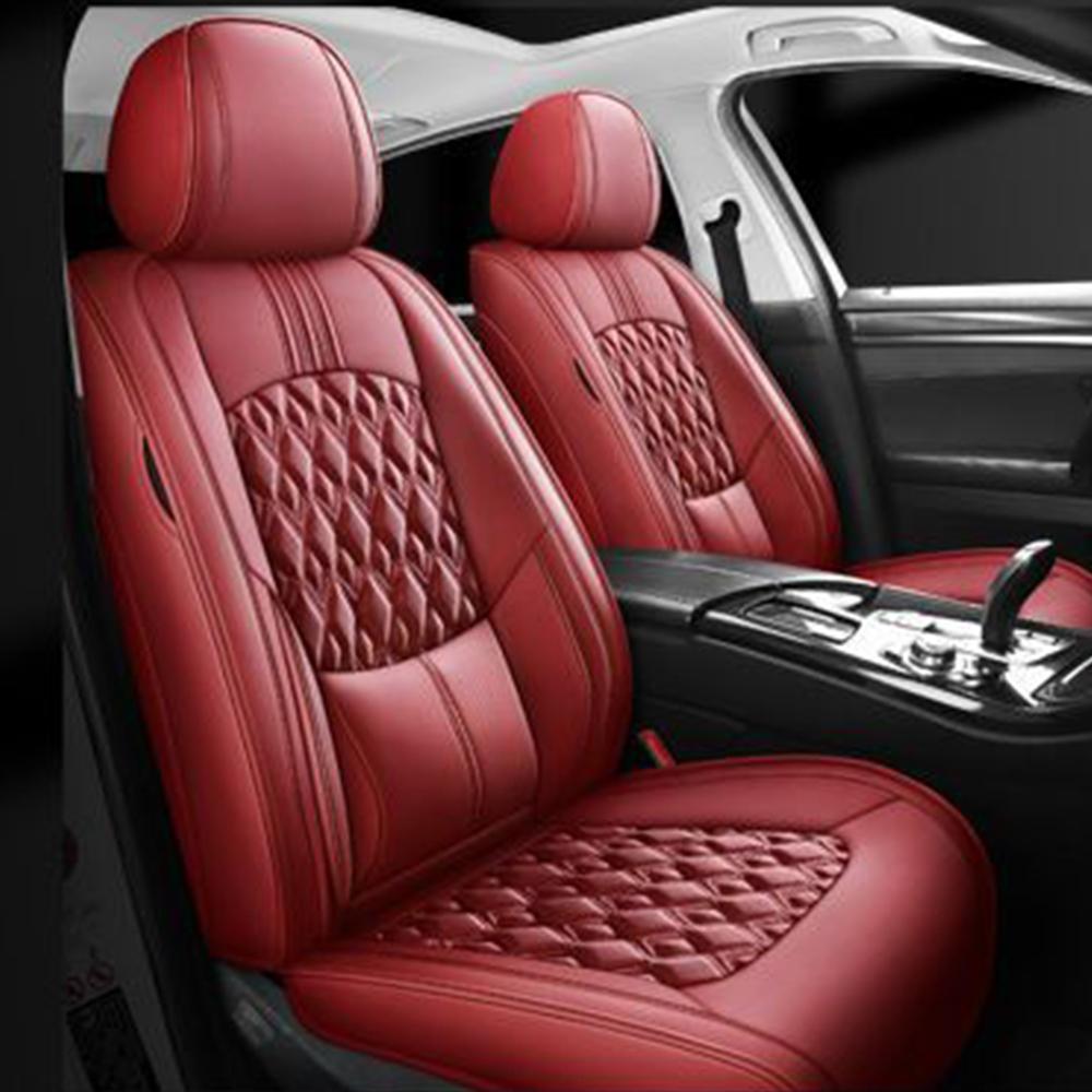 Leather Car Seat Covers For Jeep Cherokee WK2 WJ Patriot Wrangler Compass Renegade Grand Front Seat Cushion Interior Accessories