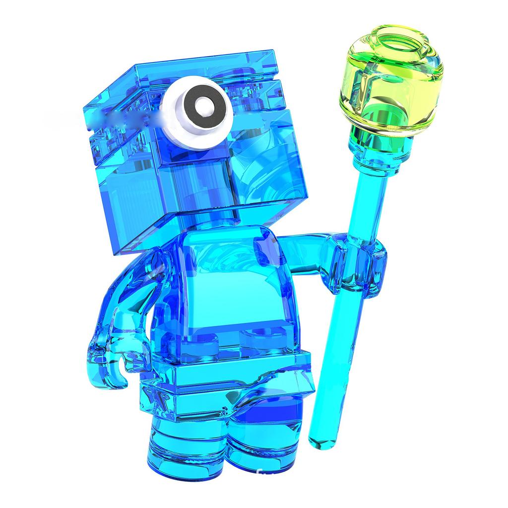Halloween Small Particle Building Blocks Cross Border Pumpkin Lantern Elf Skeleton Boy Toy Children'S Gift Night Light