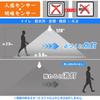 LED light bulb, E26 base, motion sensor, reflector type, equivalent to 100W incandescent bulb, warm white (2700K), 12W, 1200lm, automatic onoff, with