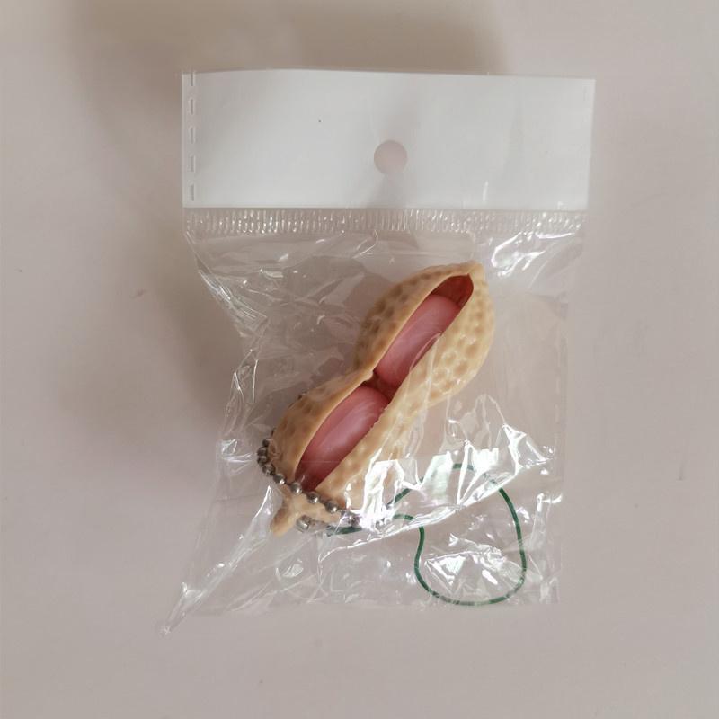 1Pcs Fidget Toys Pack Portachiavi Decompression Edamame Toys Squishy Squeeze Peas Beans Keychain Cute Stress Adult Toy Key Chain