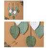 Vintage Handwoven Cotton Leaf Tapestry Artistic Wall Decoration Tree Leaf Handcrafts Wood Beads Tapestries for Home Room