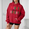 Women's Loose Comfortable Casual Fashion Character Printed Hooded Long Sleeve Sweatshirt
