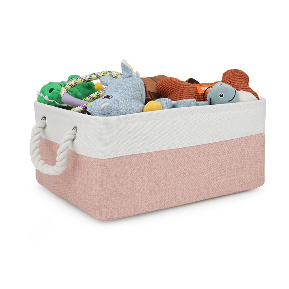Hundespielzeug Zubehör Korb Haustierkleidung Hunde Spielzeug Aufbewahrungskorb Box Katzenhalsband Leinen Organizer Behälter