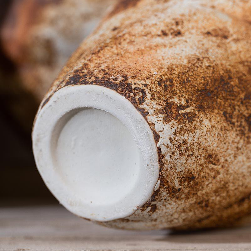 Retro Zen Coarse Pottery Vase: Living Room Tabletop or Foyer Flower Decoration