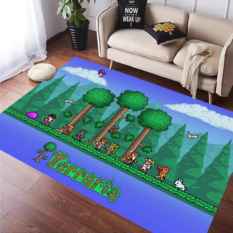 Juego Sandbox T-Terraria Alfombra Cocina Felpudo Entrada Decoración Suelo Dormitorio Alfombra Sala de Estar Baño Alfombras Antideslizantes