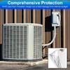 Insulated Air Conditioning Pipe Sleeve Zipper Design Aluminum Foil Lining Weather Resistant Cover for Outdoor Unit
