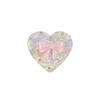 Korean Heart Bow Rhinestone Magnetic Desktop Phone Stand with Airbag Folding Finger Ring