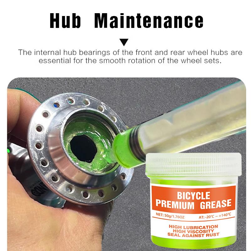Premium Bike Grease 50g Motor Bearing Lubricating Grease Mid-axis Pedal Bowl Group Maintenance Lubricant for Mountain Road Bikes