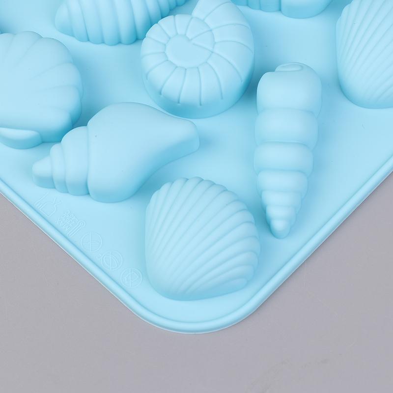 16 Cavity Shell Conch Starfish And Other Shaped Silicone Molds Diy Candy Mousse Pastry Pudding Chocolate Cake Baking Mold