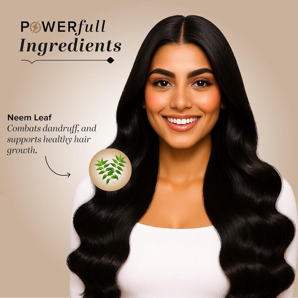 Khadi Natural Neem Leaf Organic Powder 75g Pack Of 1 For Skin & Hair Care, Scalp Cleansing & Brightening